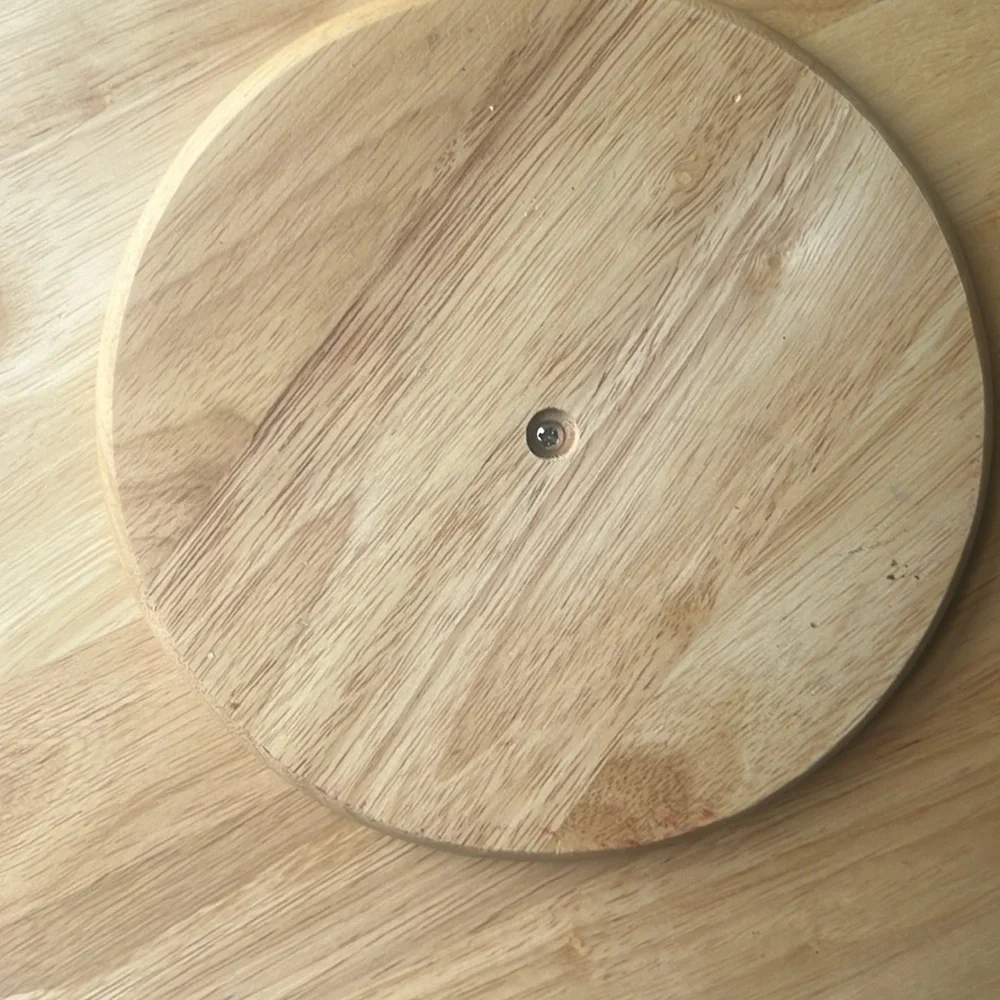 ROTATING TRAY WOOD HAND PAINTED MARTINI MOTIF  14” ROUND LAZY SUSAN
